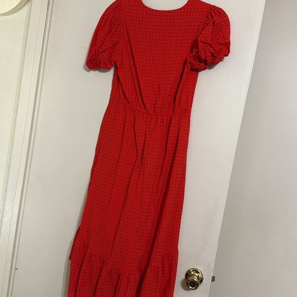 Scoop eyelet high-low dress - Picture 7 of 10